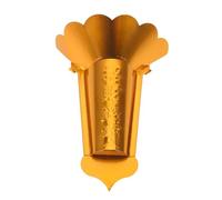 HOOTNEE Metal Hanging Incense Stick Holder Large Alloy Incense Burner with Floral Edge Wall-Mounted Feng Shui Ornament for Home Meditation Altar and Relaxation Room Decor