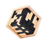 HOOTNEE Ming Lock Brain Teaser Puzzle for Adults Premium Educational Game to Develop Logic Thinking Dexterity Stress Relief and Parent Interaction