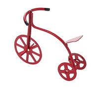 HOOTNEE Mini Tricycle Model Dollhouse Ornament Creative Red Furniture Decoration for Home Detailed Design to Enhance Playroom Artistry