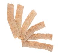 HOOTNEE Miniature Artificial Thatch Roof 2 Sets with 4x20cm Straw Panels, Realistic Tiny Straw Roof for Dollhouse and DIY Micro Landscape, Natural-look Mini Hay Thatch for Fairy Garden