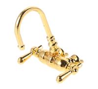 HOOTNEE Miniature Faucet Model Doll House Miniature Plumbing Dollhouse Kitchen Model Bathtub Dollhouse Mini Bath Tub