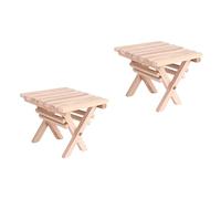 HOOTNEE Miniature Folding Table for Outdoor Use Delicate 2-Piece Set Mini House Ornaments for Dollhouse Decor and Tea Parties