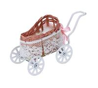 HOOTNEE Miniature Stroller for Dollhouse Lightweight Cloth Mini Furniture for Creative Play Party Decorations present