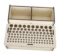 HOOTNEE Multifunctional Wooden Leathercraft Tool Rack for DIY Storage Organizer Practical Holder for Craft Modeling and Painting Tools Suitable for Beginners and Professionals