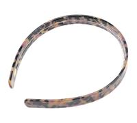 HOOTNEE Non-slip Hairband for Face Washing and Party Use, Brown Acetate Plate Headband with Teeth Comb, Charming and Delicate Style Hair Accessory for Comfortable Wear