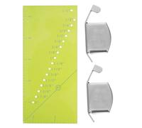 HOOTNEE Perforated Sew Allowance Ruler with Magnetic Seam Guides Tailor Craft Tool for Precise DIY Patchwork Sewing and Accurate Seam Measurement Easy Installation for Sewing Machines