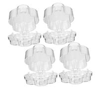 HOOTNEE Plastic Gas Stove Knob Covers for Child Safety Stove Knob Protectors 4pcs Convenient Replacement and Corrosion Resistant to Keep Babies Safe for Home Kitchen Use