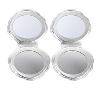 HOOTNEE Pocket Makeup Mirror Double-Sided Compact Travel Mirror Set Includes for Women Outdoor Use