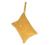 HOOTNEE Portable Baby Stroller Nappy Changing Bag with Cotton Material and Yellow Colour, Suitable for Hanging on Baby Stroller, Multi-Functional Diaper Organizer for Travel and Daily Use