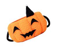 HOOTNEE Pumpkin-Shaped Cotton Rope Basket for Mini Storage Organizer for Desk Halloween Candy Holder Compact Orange Woven Basket for Small Spaces and Seasonal Decor