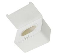 HOOTNEE Refillable Plastic Tissue Box Wipes Dispenser Portable Wipe Holder Case for Bathroom and Baby Care White Sealed Storage Container