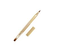 HOOTNEE Retractable Double-ended Lip Brush for Precision Application, Portable Makeup Brush Made of Metal and Synthetic Fiber, for Women, for Lipstick and Concealer Use