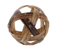HOOTNEE Retro Bamboo Soccer Ball for Vintage Cuju Juggling Ball for Indoor Outdoor Play Coordination Sports Football Game for Physical Fitness and Skill Development