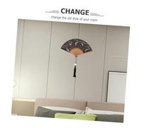 HOOTNEE Retro Style Silk Folding Fan Traditional Chinese Handheld Fan for Costume Collocation and Wall Decoration with Vintage Japanese Crane Pattern