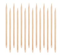HOOTNEE Reusable Polished Cleaning Nail for Wooden Cuticle 100pcs Sticks with Pointed Flat Ends Smooth and Pedicure and Your Nails