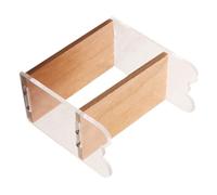 HOOTNEE Scale Mini House Furniture Wood Acrylic Material Sturdy Shelf for Dollhouse Bedroom Dining Decor DIY Coloring