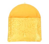 HOOTNEE Scripture Bag Silk File Bag Envelopes for Document Storage Embroidery Envelopes Knot Closure for Home Office Use
