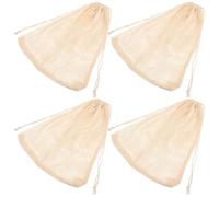 HOOTNEE Seafood Bag 4pcs Cotton Thread Boil Bags 10x12 Inch High Temperature Resistant Multipurpose Cooking Bags for Kitchen