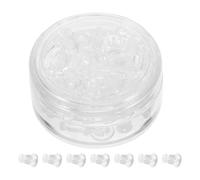 HOOTNEE Secure Plastic Earring Backs for Studs, Easy to Grasp and Safe the Skin, 1 Box of Simple Style Earplug Caps Suitable for Everyday Use