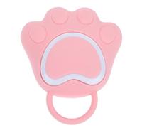 HOOTNEE Silicone Bath Brush for Newborns and Adults, Pink Silicone and Abs Material, Fits The Palm Comfortably, Suitable for Bathing and Kitchen Cleaning, Multi-Function Shower Supply