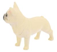 HOOTNEE Simulation Realistic Bulldog Dog Model Figurine, Small Hollow French Bulldog Puppy Statue, Pet Dog Animal Cognition for