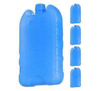 HOOTNEE Small Reusable Ice Packs 5PCS for Air Conditioner and Air Cooler Fans, PE, Blue, for Hot Summer Days and Warm Indoor Spaces, Easy Maintenance, 13.80 x 8.60 x 2.30 cm