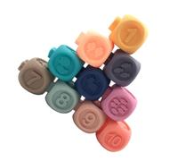 HOOTNEE Soft Flexible Building Blocks for Color and Number Recognition Educational Puzzle Safe Non-deformable Molar for Cognitive Development Easy-grip Large for Boy Girl Random Color