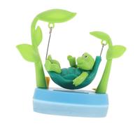 HOOTNEE Solar Powered Turtle Dashboard Ornament Shaking Head Turtle Car Decoration Swinging Bobble Dancer Unique Solar Car Dashboard Figure Auto Interior Decor