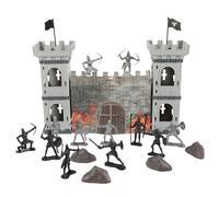 HOOTNEE Soldier Model Set for Ancient Castle Military Playset with War Chariots and Soldiers for Imaginative Sand Table Games and Educational Fun