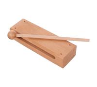 HOOTNEE Solid Wood Percussion Block with Mallet, Loud Resonant Tone Rhythm Block Musical Instrument for Rhythm Classes and Music Education, Suitable for Adults
