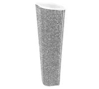 HOOTNEE Sparkling Rhinestone Microphone Handle Cover Glitter Sleeve Mic Protector for Handheld Mics Decorative Bling Sleeve for Singers Hosts Bars Silver