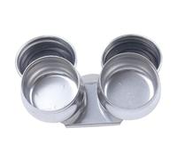 HOOTNEE Stainless Steel Dual Palette Cups for Oil Painting Leak Rinse Pot with Lid Efficient Brush Cleaner for Artists and Students Art Supplies