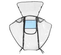 HOOTNEE Stroller Rain Cover Large with 3 Zippers, Waterproof Windproof Pushchair Raincover, Plastic Weather Shield Dustproof Hood for Pram and Buggy Protection in Rain and Wind