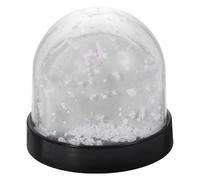 HOOTNEE Sublimation Photo Snow Globe DIY, Mini Plastic Snow Globe 7 X 6.3 CM with Blank Base, Craft Activity for Weddings and Christmas Festivities