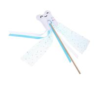 HOOTNEE Tooth Fairy Wand with Ribbon Lightweight Fairy Stick Prop for Birthday Parties and Costume Dress Up Unique Teeth Shaped Design Portable and Eye Catching Blue Costume Accessory
