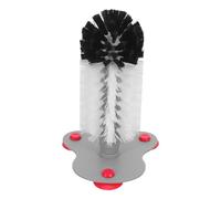 HOOTNEE Turtle Scrub Brush and Ergonomic Handle Abs Material Soft Bristles for Easy One-handed Use with Suction Cup Base Backscratcher Suitable for Turtle Pond and Vivarium Reptile