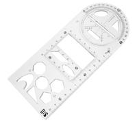 HOOTNEE Versatile Plastic Drawing Tools Multi-Functional Drawing Ruler Assorted Colour for Students Architecture and Painting