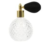 HOOTNEE Vintage 100ml Glass Perfume Travel Atomizer Spray Bottle with Airbag Sprayer, Refillable and Portable, for Storing and Repackaging Perfume in Vintage Bedroom Or Living Room