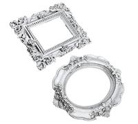 HOOTNEE Vintage Mini Photo Frames Photo Props Handheld Picture Frame Adornment for Nail Art and Earrings Display