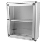 HOOTNEE Wall Mounted Emergency Medication Case with Transparent Window Space-saving Medicine Storage Box for Banks and Offices Compact Wall-mounted Organizer for Medical Supplies and Lost