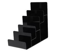 HOOTNEE Wallet Display Rack Commodity Display Stand Black Acrylic with Multi-layer Structure and Angled Design , Portable for Shops and Shopping Malls Suitable for Mobile Phones and Bags