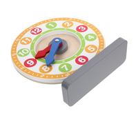 HOOTNEE Wooden Educational Clock Model, Large Time Learning, Cognition Teaching Clock for Early Development and Math Skills