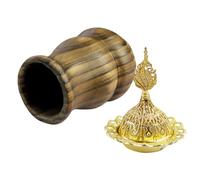 HOOTNEE Wooden Incense Holder Desktop Censer with Stable Base Handcrafted Wood Incense Burner Tray for Home Meditation and Yoga Decor