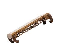 HOOTNEE Wooden Planter Support Rectangular Square Chinese Style Display Pedestal with Artistic Design and Beautiful Patterns, Multifunctional Use Protects Display Items from Tipping,