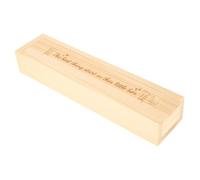 HOOTNEE Wooden Pregnancy Test Keepsake Box with Slide Lid Decorative Female Announcement Case for Parents Multifunctional Milestone Storage Handcrafted Memory Holder