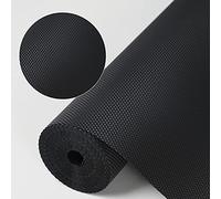 HooTown Shelf Liner Kitchen Cabinet Drawer Mats 23.6 Inch Wide x 78.7 inches Long, Non Slip EVA Plastic Water Resistant Pad for Bathroom Drawers,Shoe Shelves, Under Sink, Black