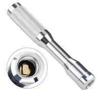 HOOTSUM Large Bore Lock-On Air Chuck with 1/4” NPT Female Thread, Straight Long-Reach for Tires with Large Bore and Super Large Bore Valves