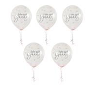Hootyballoo Rose Gold Hen Party Decoration She Said Yaaas Confetti Balloons x 5