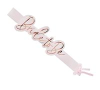 Hootyballoo Soft Pink and Foiled Rose Gold Bride-to-Be Sash