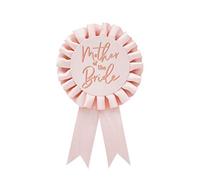 Hootyballoo Soft Pink and Rose Gold Mother of the Bride Badge